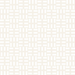 Crosshatch vector seamless geometric pattern. Crossed graphic rectangles background. Checkered motif. Seamless subtle texture of crosshatched lines. Trellis simple fabric print.