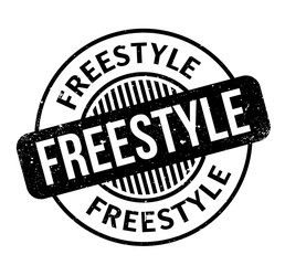 Freestyle rubber stamp. Grunge design with dust scratches. Effects can be easily removed for a clean, crisp look. Color is easily changed.