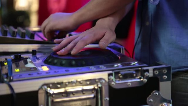 DJ at party