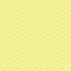 Asian yellow seamless circles pattern, Japanese ornament - illustration