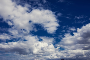 blue sky with cloud