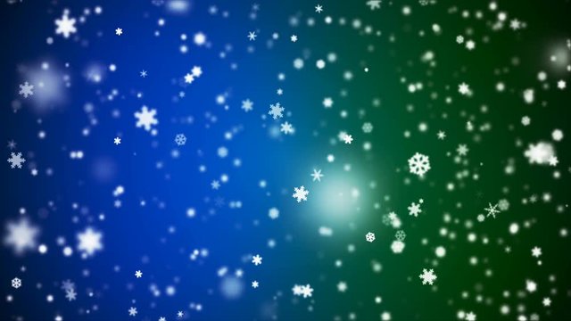 Broadcast Snow Flakes, Multi Color, Events, Loopable, 4K