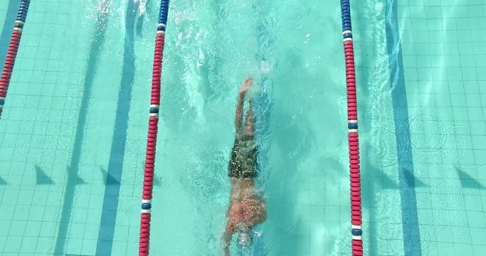 Swimmer in pool