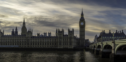 Fototapeta na wymiar Westminster Sunset