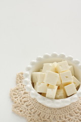 cube cheese for prepared food image