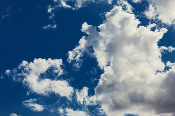 blue sky with cloud