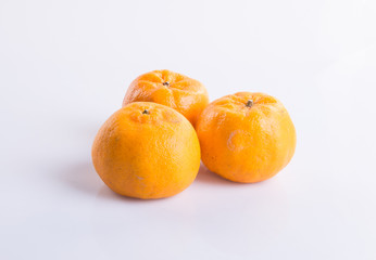mandarin orange or clementine on the background.