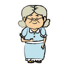 lovely grandmother old woman  image