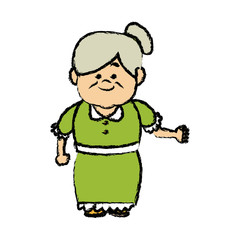 lovely grandmother old woman  image