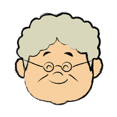 lovely grandmother old woman  image