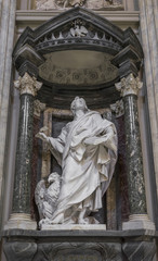 The statue of St. John by Rusconi in the Archbasilica St.John La