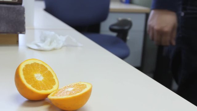 Cutting orange