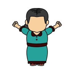 portrait of lovely grandmother old woman adult