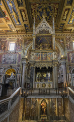 Fototapeta na wymiar Basilica di San Giovanni in Laterano. Papal Archbasilica of St.