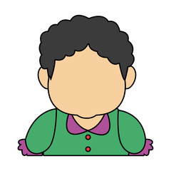 portrait of lovely grandmother old woman adult