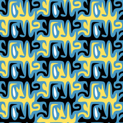 Seamless repeating ethnic pattern