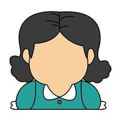 grandma profile cartoon woman adult image