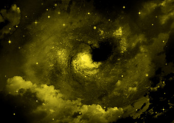 galaxy in a free space