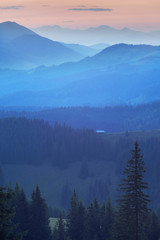 Lonely house in the mountains