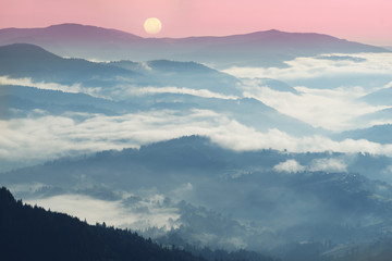 Fototapeta premium Sunrise in the Alps
