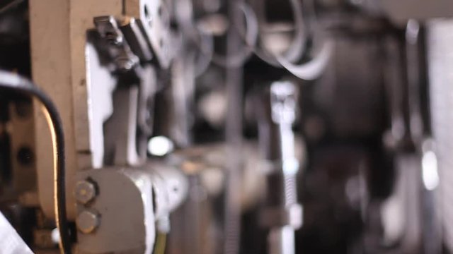 Spring machine in factory