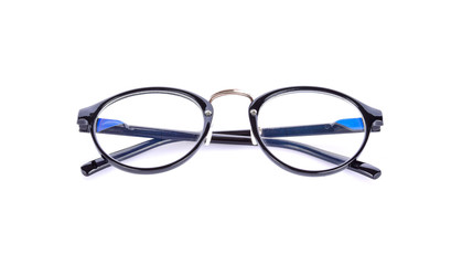 glasses on a white background