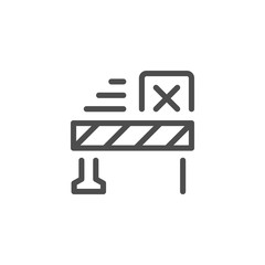 Customs service line icon