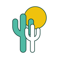 cactus plant isolated icon vector illustration design