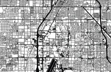 Vector city map of Las Vegas, Nevada