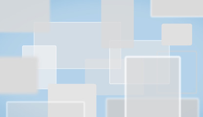 Obraz premium sharp and blurred rectangles on blue background