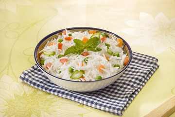 Lemon Rice or Vegetable Pulao