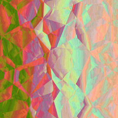 orange green pink abstract geometrical background design graphic