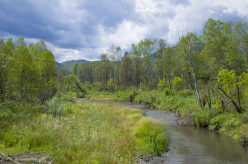 Obraz premium beautiful landscape of the nature Mountain Altai Russia 