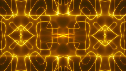 gold light, abstract background, kaleidoscope