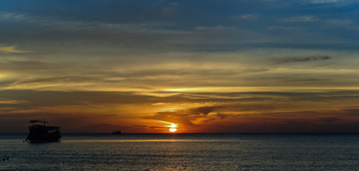 Fishing boat in sun