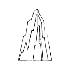 big mountains isolated icon vector illustration design