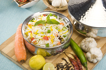 Lemon Rice or Vegetable Pulao