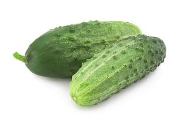 Cucumber vegetable  on white