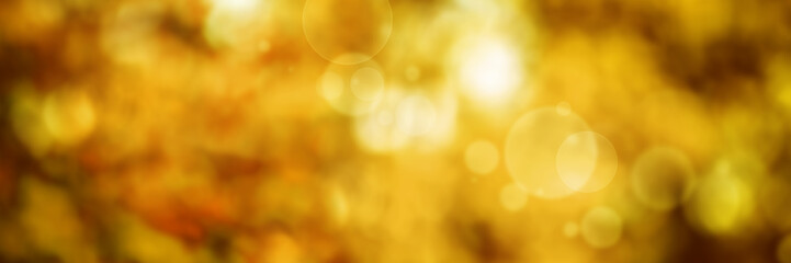 Abstract golden bokeh backgroun