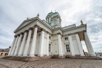 Fototapeta na wymiar Helsinki Cathedral is the Finnish Evangelical Lutheran cathedral of the Diocese of Helsinki