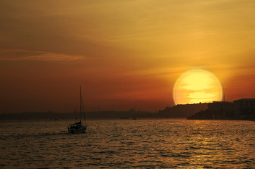 Sunset in Istanbul