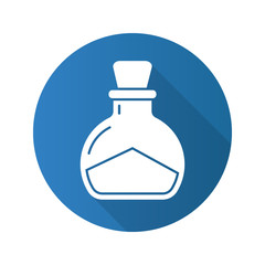 Sea salt flat design long shadow glyph icon