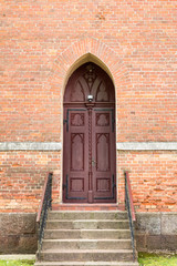Fototapeta na wymiar Church front entrance