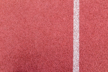 rubber running track texture with white line