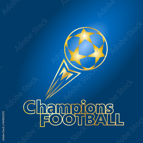 Champions Soccer Icon Isolated Football Games Symbol With Smile