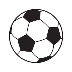 Soccer ball icon isolated. Football games symbol. Soccer ball logo for Brochure, flyer, banner graphic design. Soccer ball vector. Sport