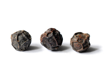 Close-up of black peppercorns