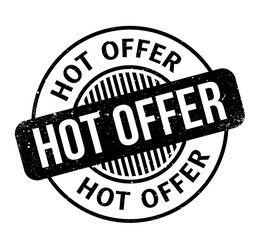 Hot Offer rubber stamp. Grunge design with dust scratches. Effects can be easily removed for a clean, crisp look. Color is easily changed.