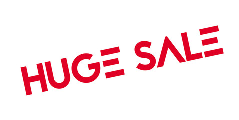 Huge Sale rubber stamp. Grunge design with dust scratches. Effects can be easily removed for a clean, crisp look. Color is easily changed.