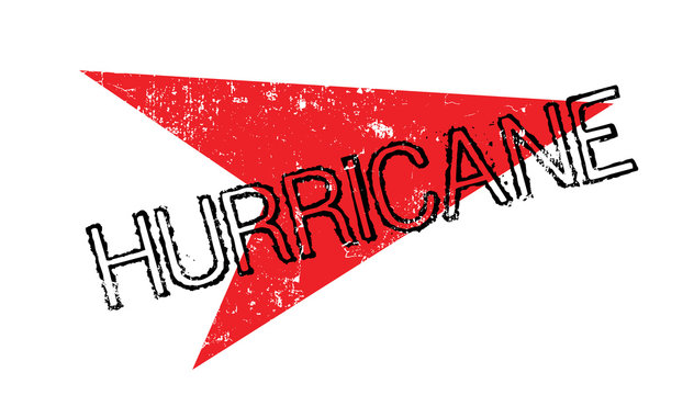 Hurricane rubber stamp. Grunge design with dust scratches. Effects can be easily removed for a clean, crisp look. Color is easily changed.